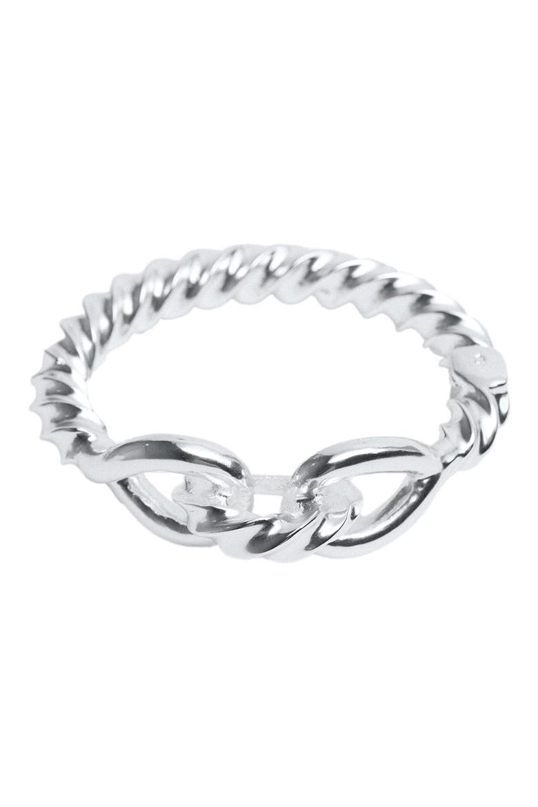 Rigid Knot Bracelet, Main, color, SILVER