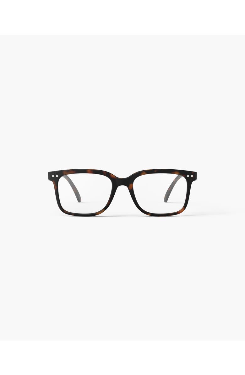 IZIPIZI #L 54mm Rectangular Reading Glasses, Main, color, Tortoise
