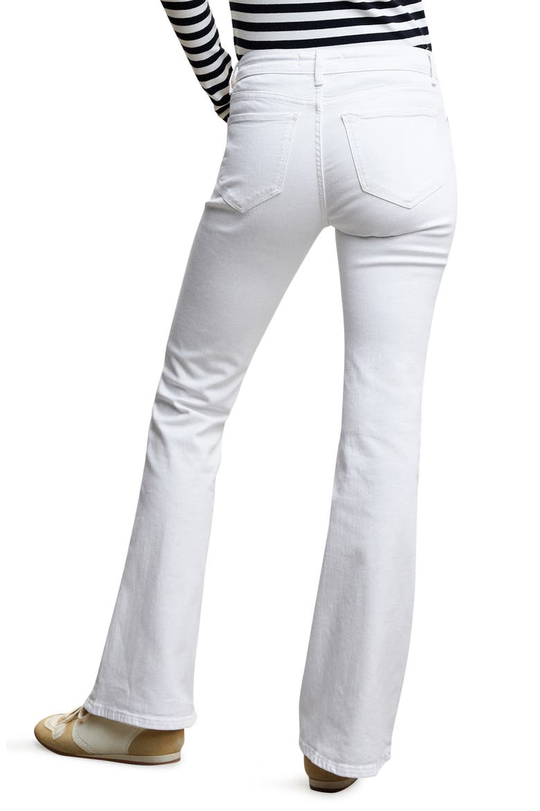 Flare Jeans, Alternate, color, WHITE