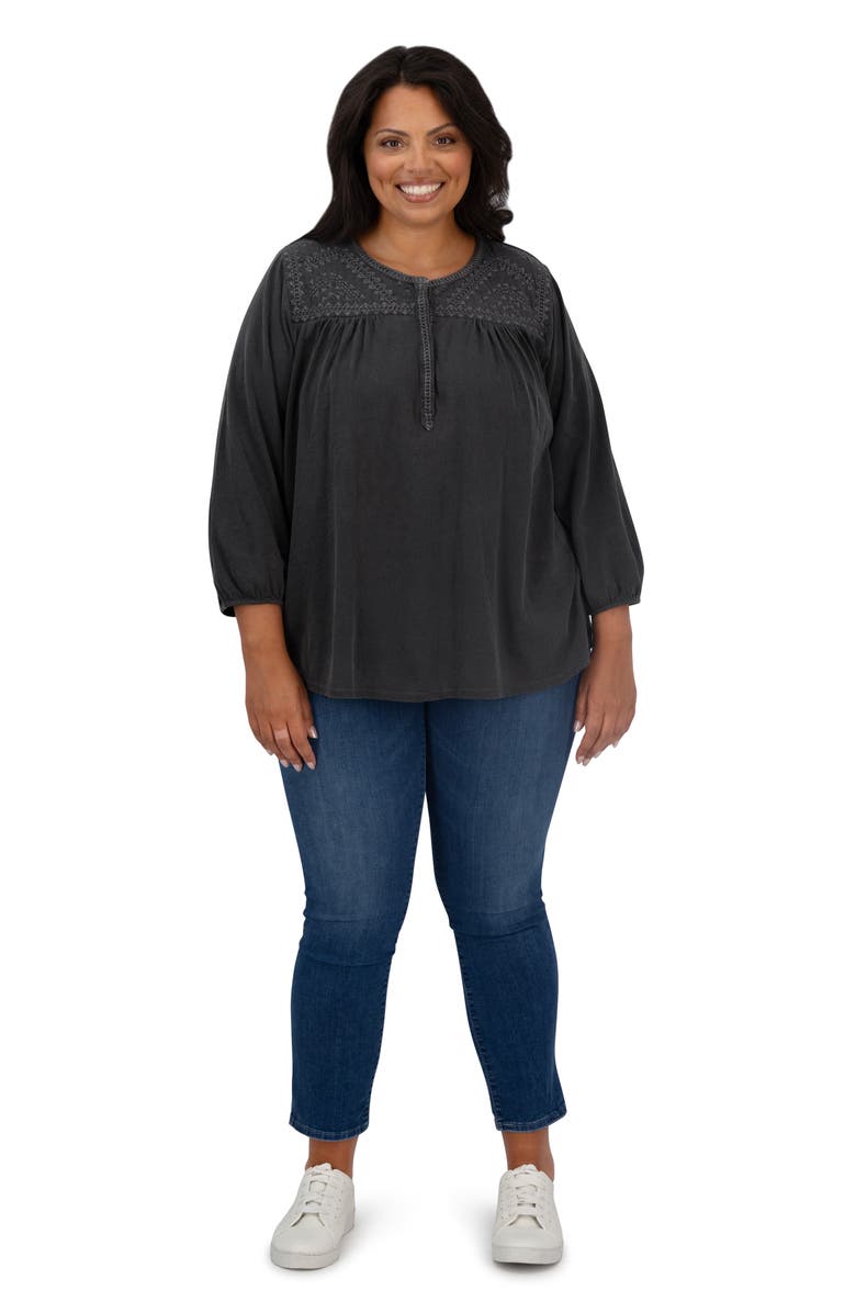 Lucky Brand Embroidered Top, Alternate, color,
