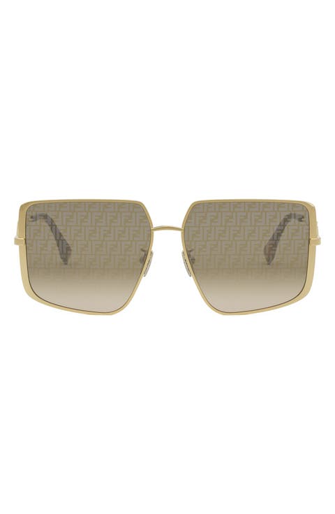 Diamonds 59mm Gradient Geometric Sunglasses