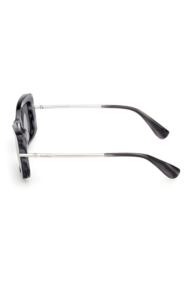 54mm Rectangular Sunglasses, Alternate, color, COLOURED HORN / SMOKE