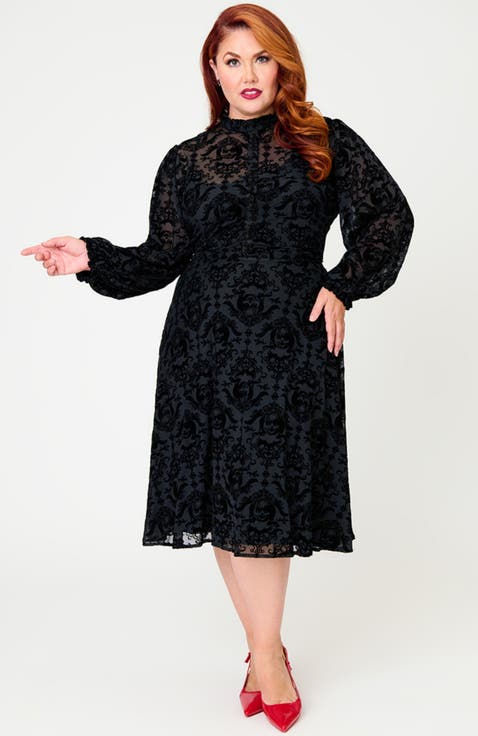 Plus Size 1970s Leota Swing Dress