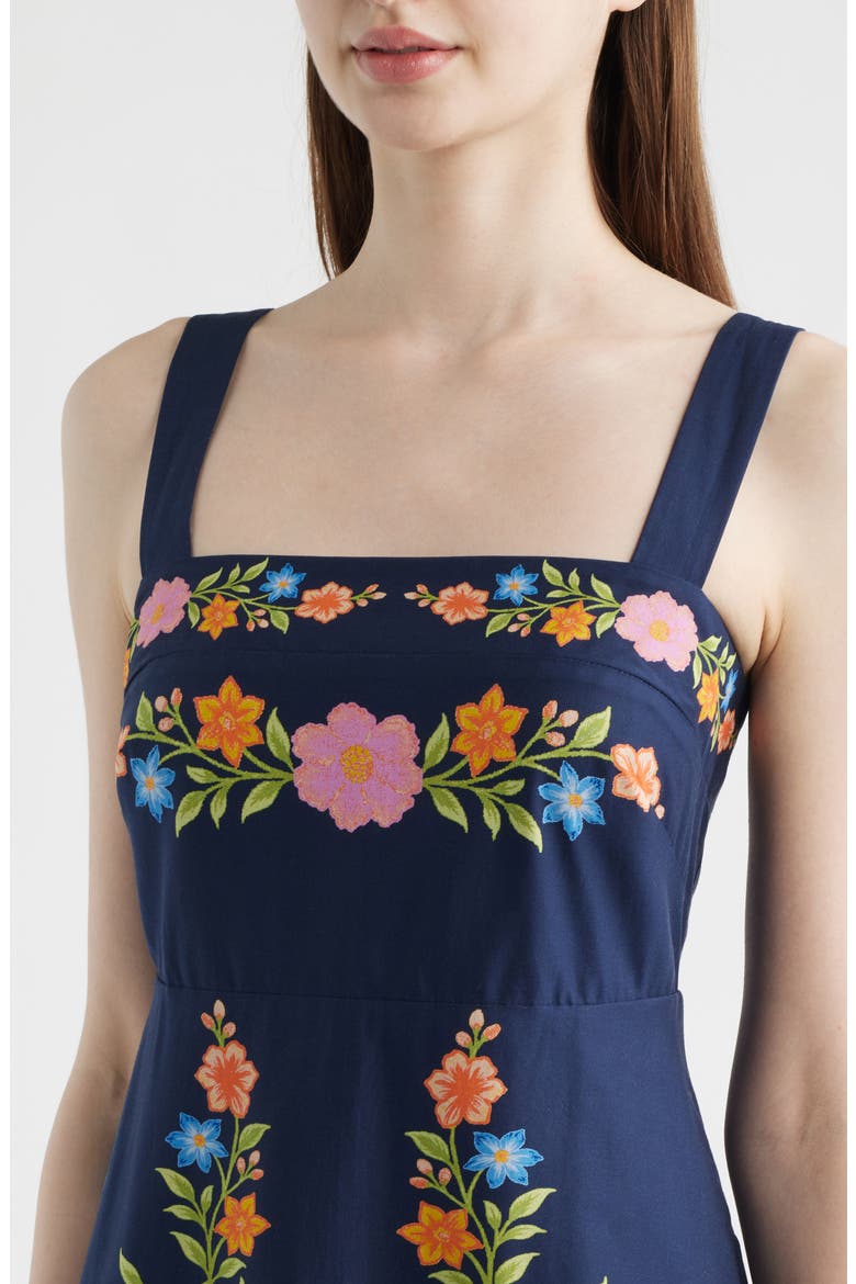 Sleeveless Maxi Sundress, Alternate, color, NAVY MULTI