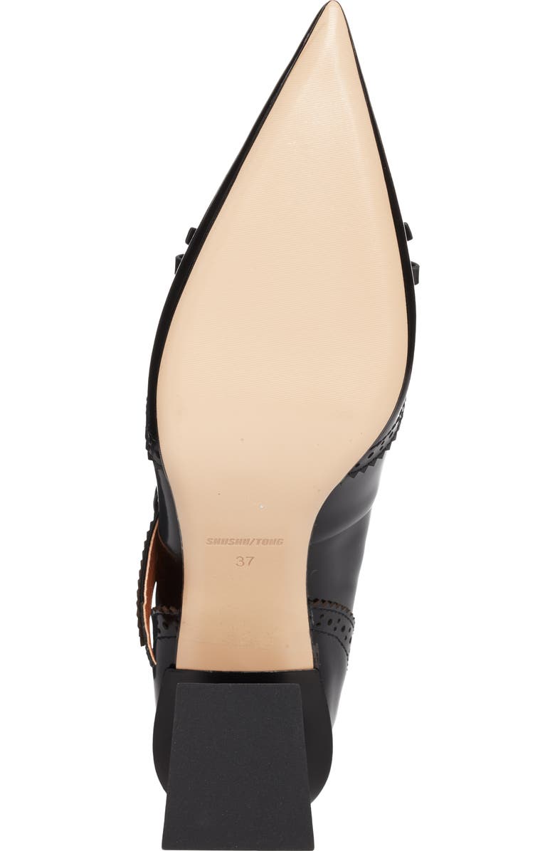 Shushu/Tong Bow Detail Pointed Toe Oxford Mary Jane Pump, Alternate, color,