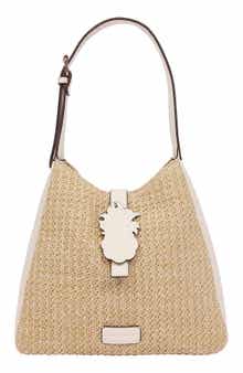 Tommy Bahama Logo Tab Raffia Shoulder Bag