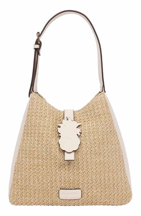 Tommy Bahama Logo Tab Raffia Shoulder Bag