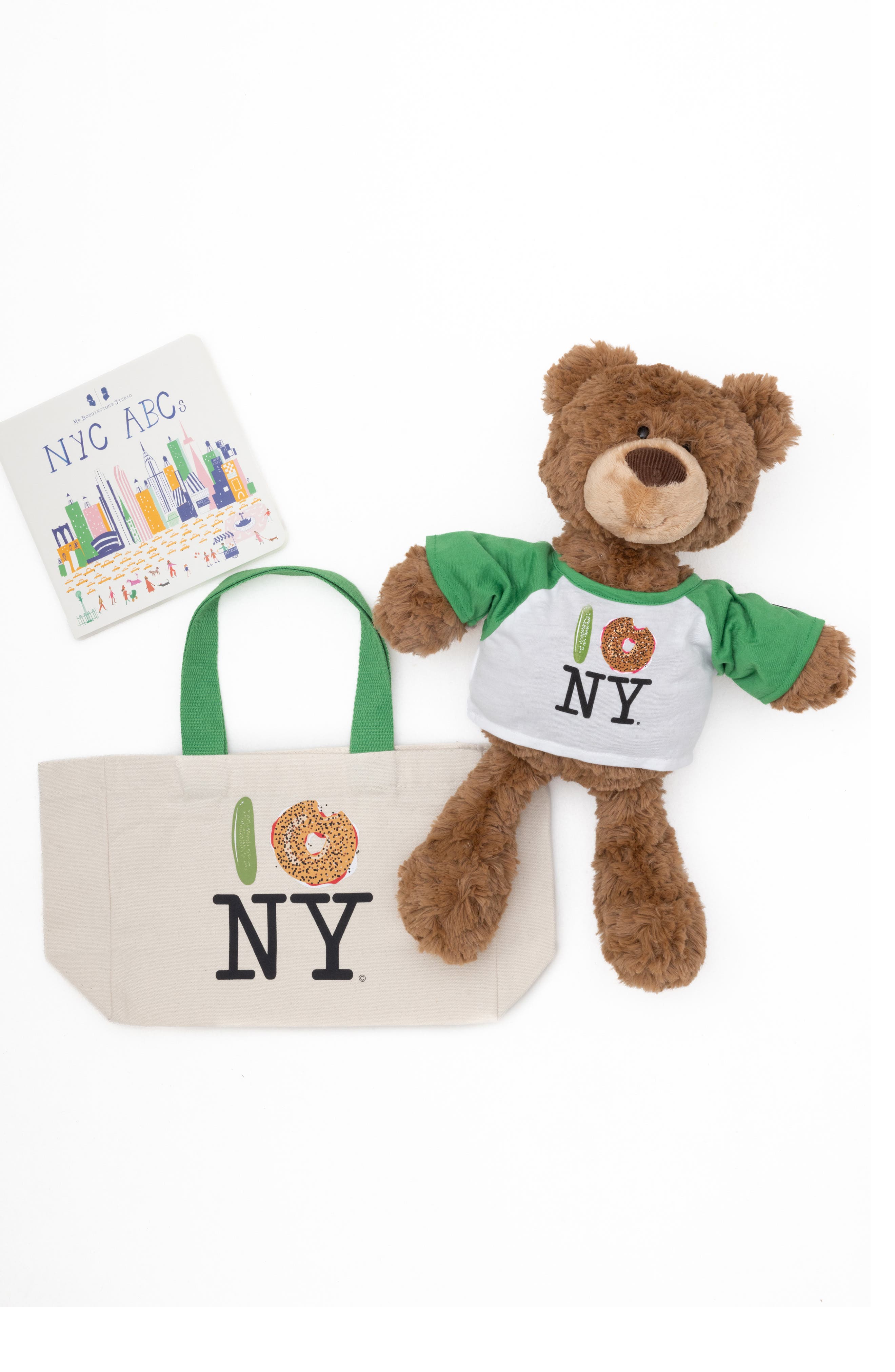 PiccoliNY Tote, Book and Teddy Bear Stuffed Animal Set, Alternate, color, Pickle