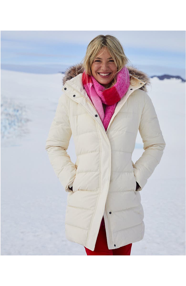 Lands' End Down Winter Coat, Alternate, color, Ivory Pearl