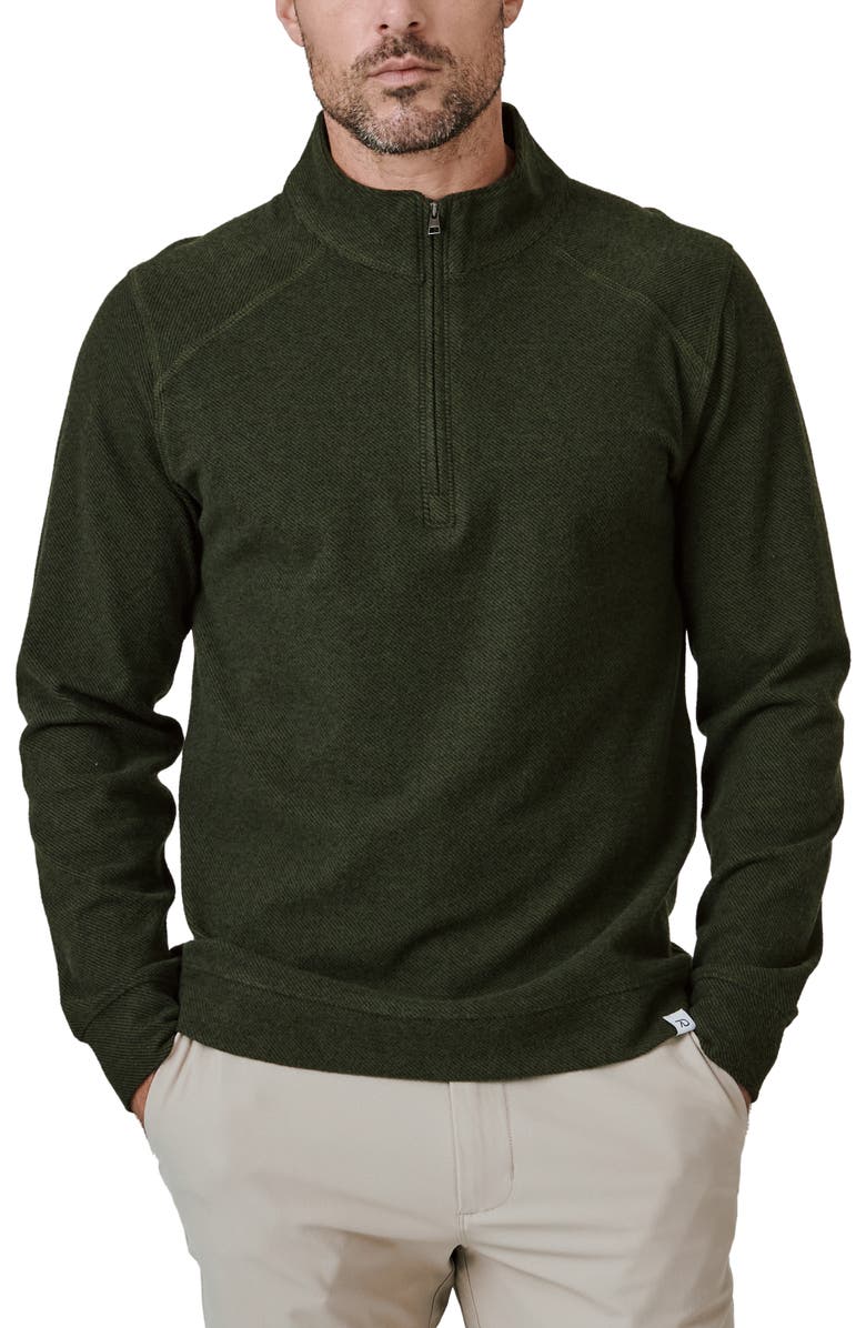7 Diamonds Generation Quarter Zip Top, Main, color, Dark Khaki