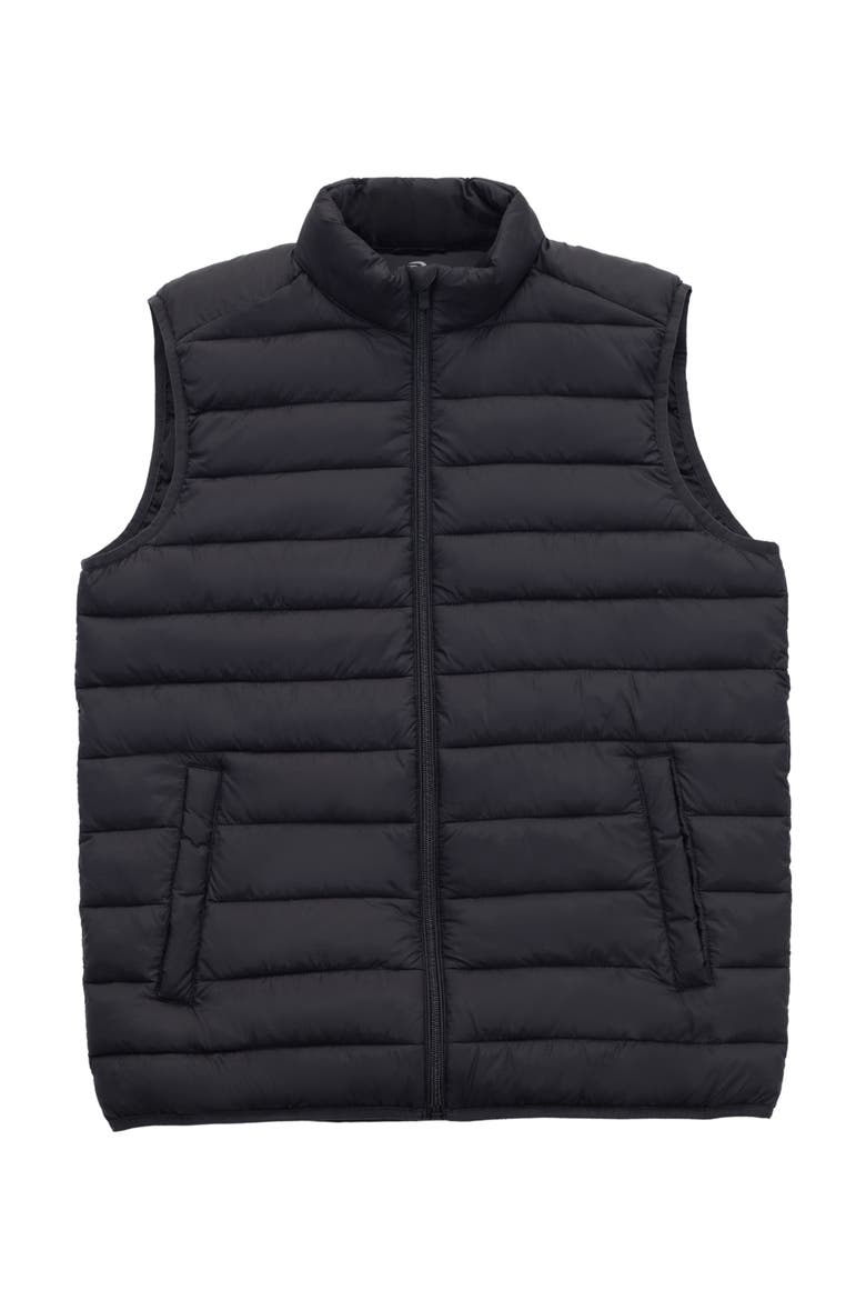 Lightweight Puffer Vest, Alternate, color, Black
