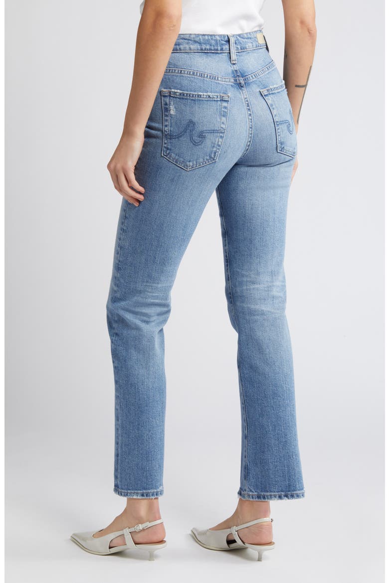 Saige High Waist Straight Leg Jeans, Alternate, color, 19 YEARS SUBURBIA