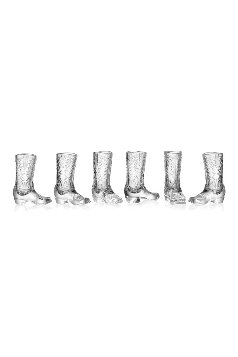Cowboy Boot Shot Glass, Alternate, color, CLEAR