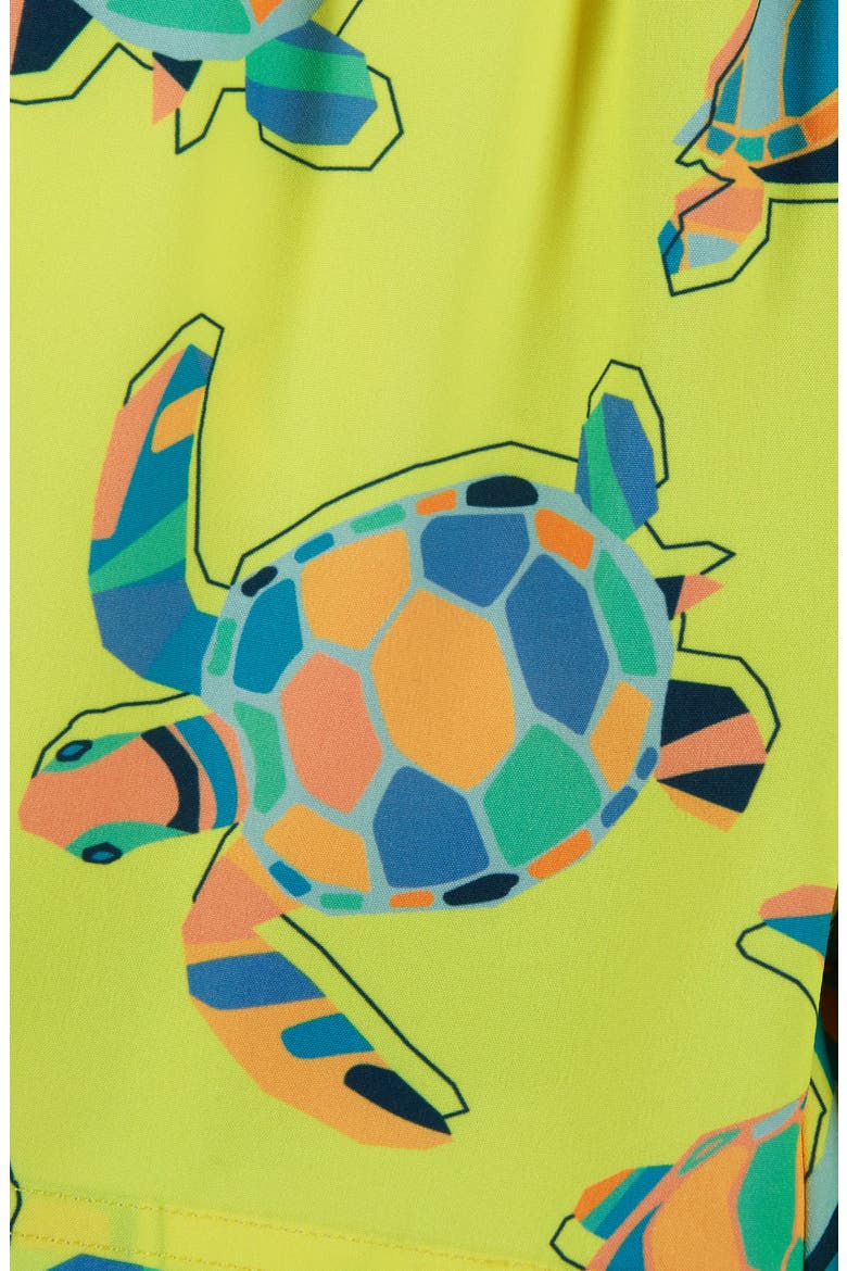 Kids' Volley Swim Trunks, Alternate, color, LIME TURTLE