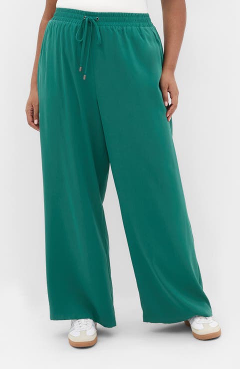 Leia Wide Leg Pull-On Pants (Plus)