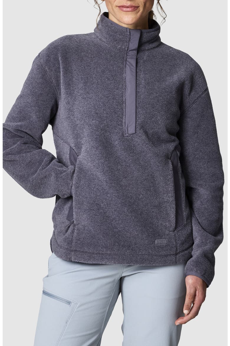 Deming Fleece Pullover, Main, color, SMOKY QUARTZ