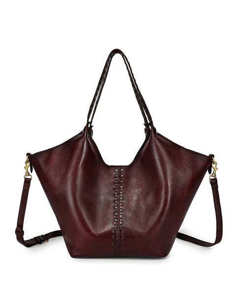 Wisteria Small Handwoven Leather Tote