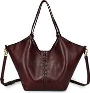OLD TREND Wisteria Small Handwoven Leather Tote