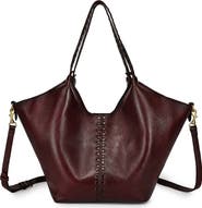 OLD TREND Wisteria Small Handwoven Leather Tote