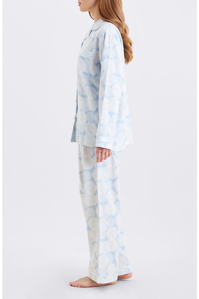 Snowball Cosy Cotton Blend Pajamas, Alternate, color, WINTER BLUE