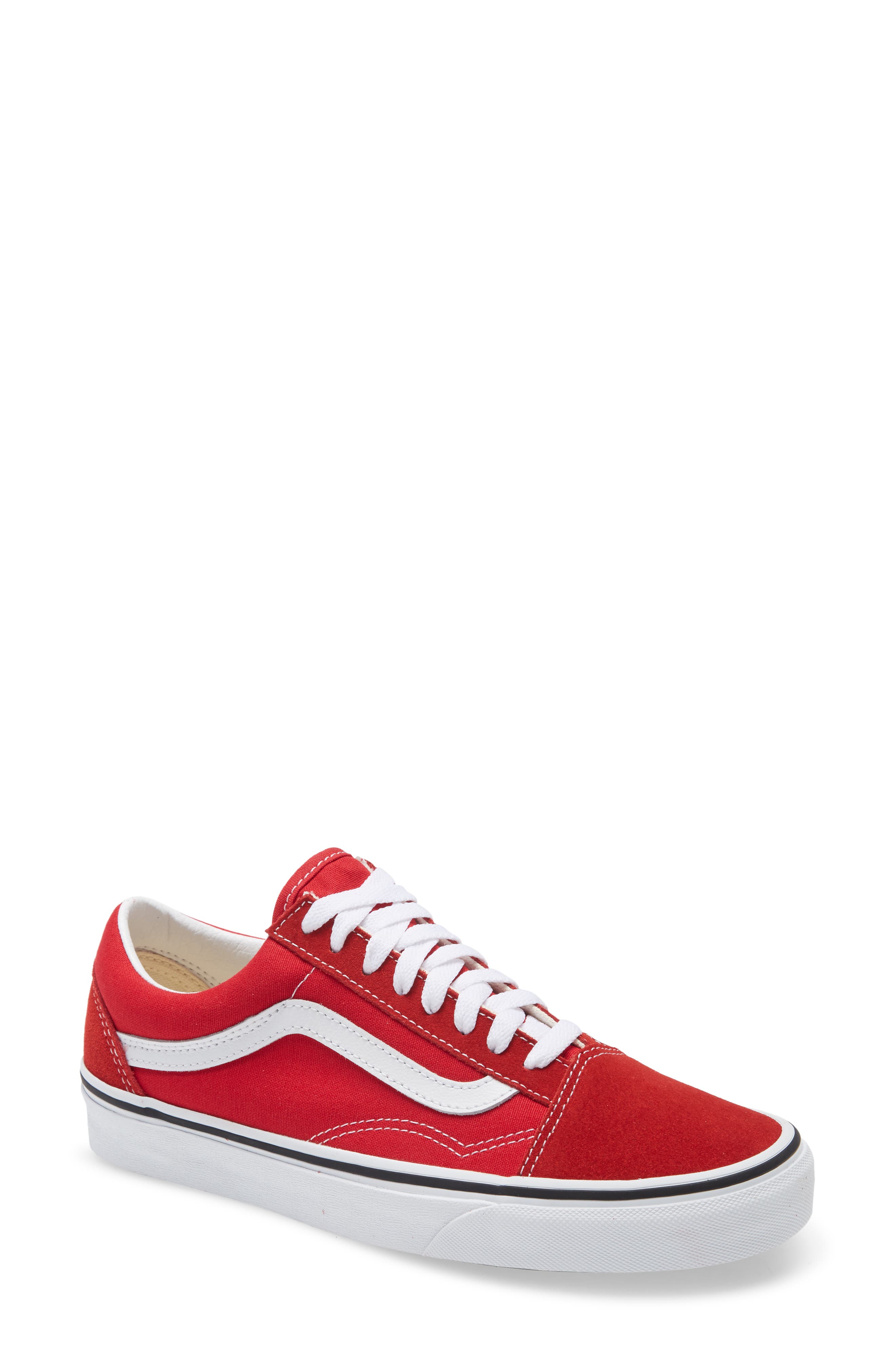 Vans Old Skool Sneaker, Main, color, Racing Red/ White/ White