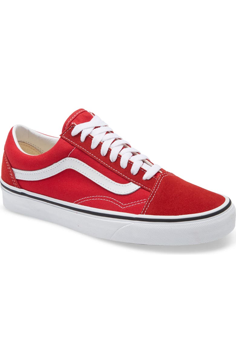 Vans Old Skool Sneaker, Main, color, Racing Red/ White/ White