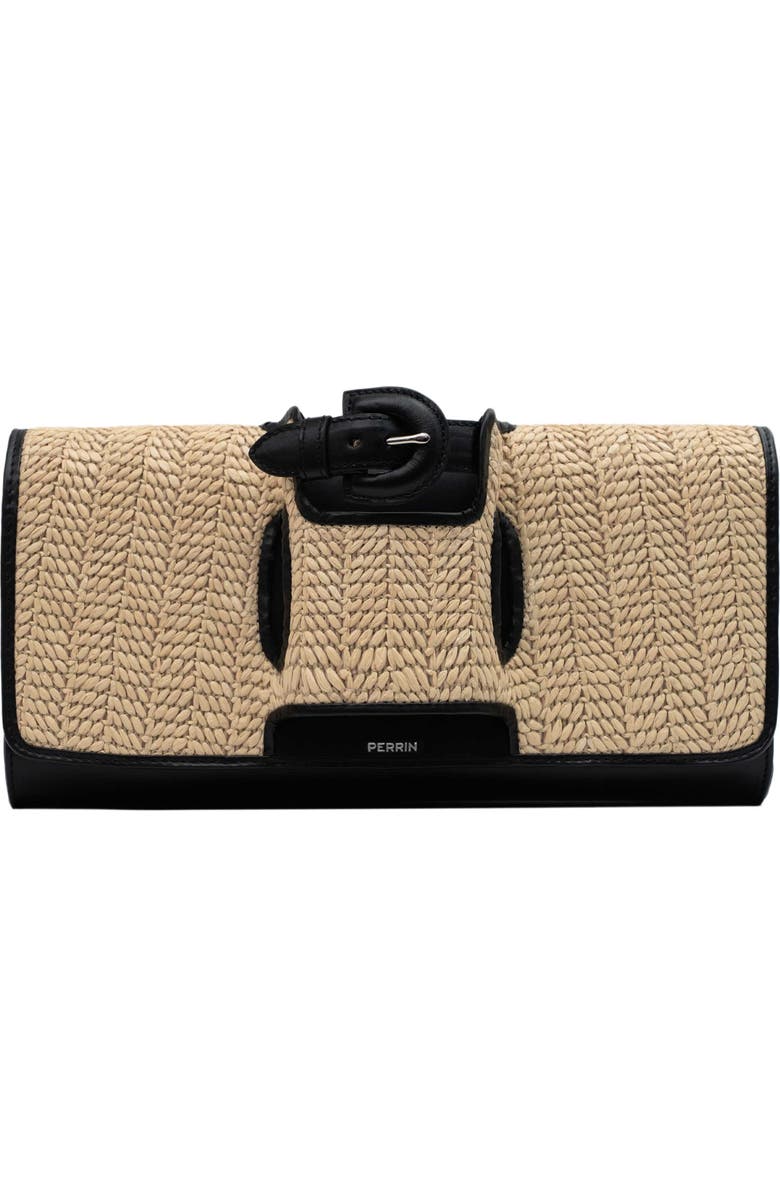 PERRIN PARIS La Parisienne Clutch Raphia, Main, color,