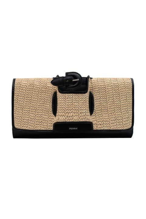 La Parisienne Clutch Raphia