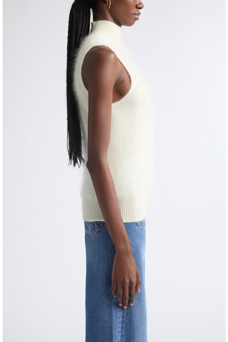 Dora Mock Neck Cashmere Sweater, Alternate, color, IVORY