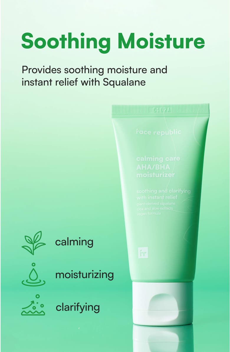 Face Republic Calming Care AHA/BHA Moisturizer, Alternate, color, NO COLOR