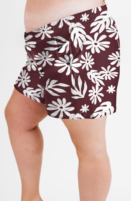 Calypsa Plus Size Classic Fit Swim Shorts With Panty