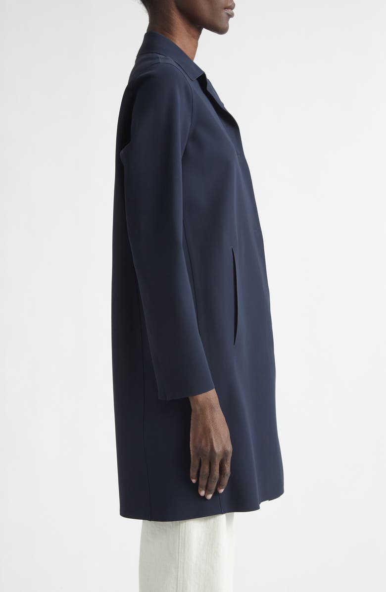 Herno Snap Front Performance Scuba Knit Coat, Alternate, color, 9200 Navy