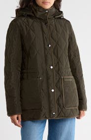 Lucky Brand Missy Diamond Quilt Puffer Jacket