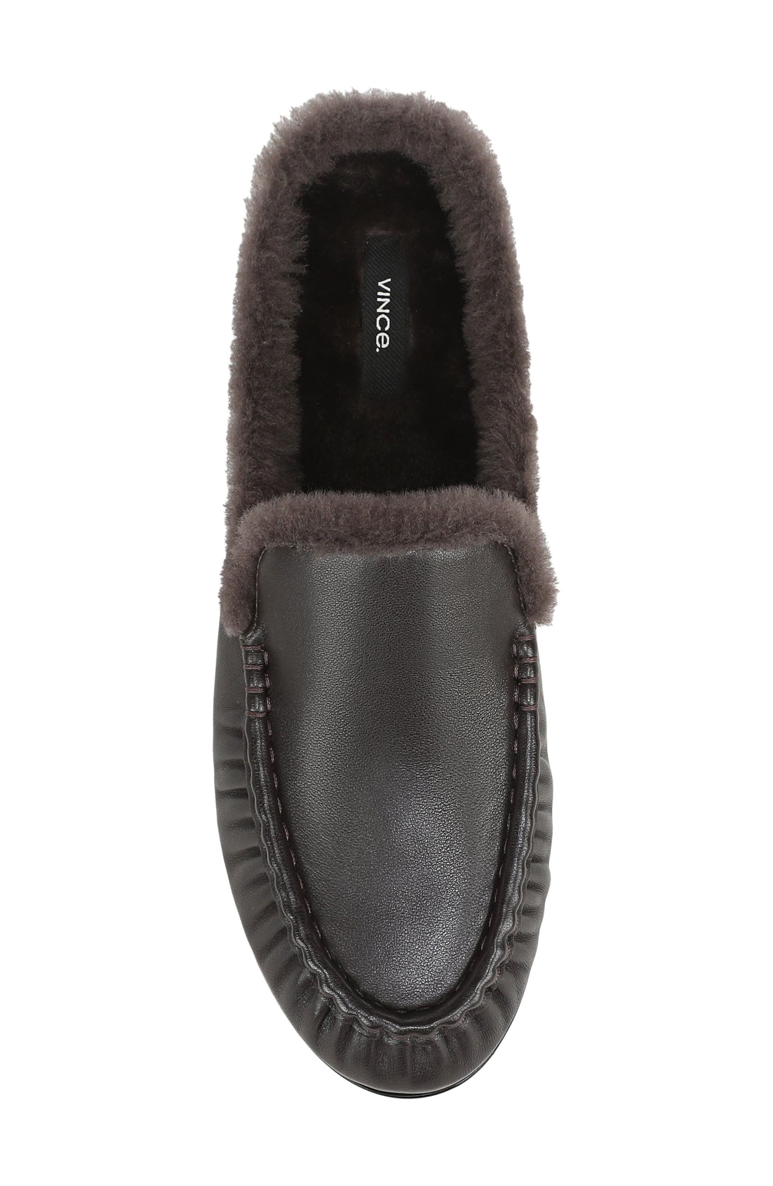 Tevshear Leather Flat Mule, Alternate, color, CINDERWOOD LEATHER
