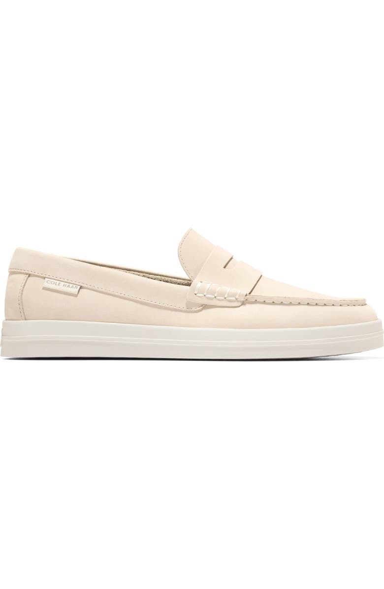 Cole Haan Nantucket Drift Penny Loafer, Alternate, color, Angora Nubuck / Ivory