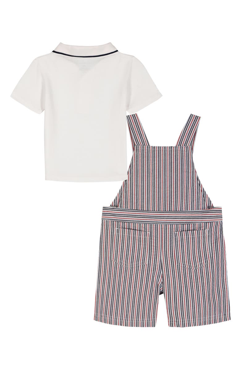 Tommy Hilfiger Polo & Stripe Shortall Set, Alternate, color, White