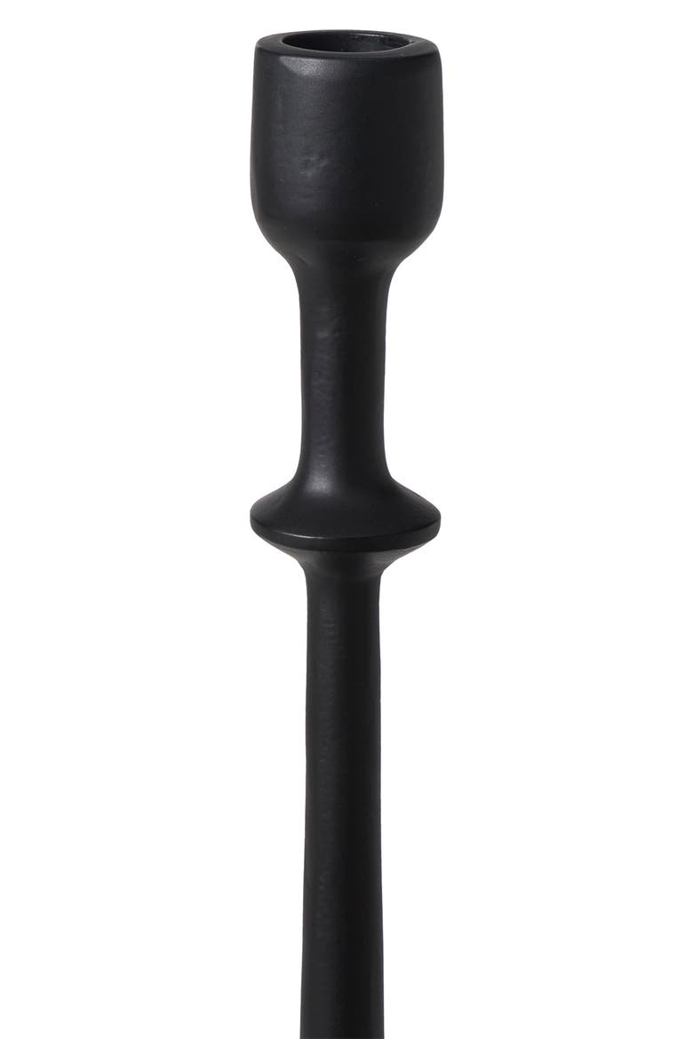 Set of 2 Candleholders, Alternate, color, BLACK