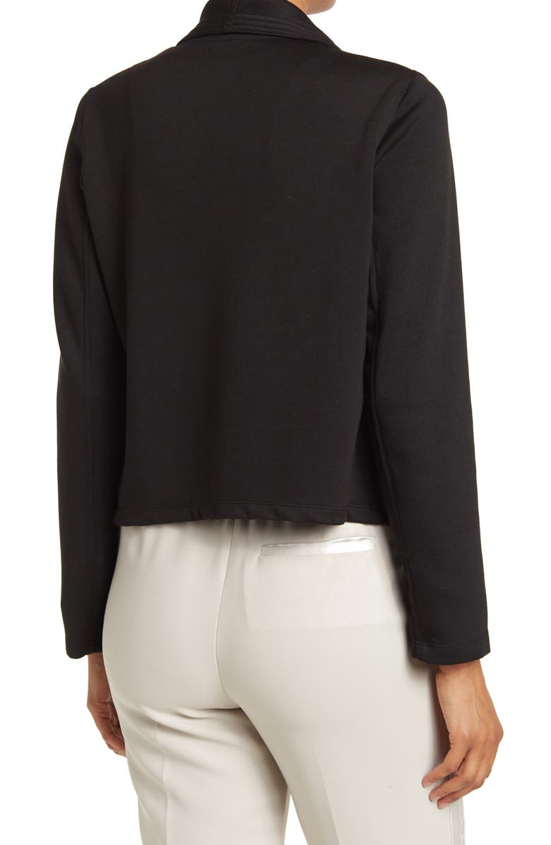 MAX STUDIO Scuba Short Drape Jacket, Alternate, color, 