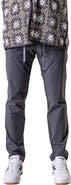 Maceoo Resistance Solid Grey Drawstring Pants