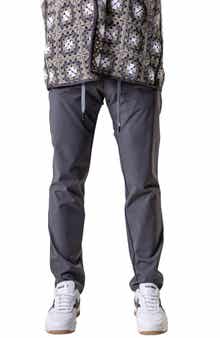 Maceoo Resistance Solid Grey Drawstring Pants