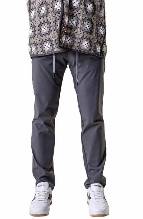 Maceoo Resistance Solid Grey Drawstring Pants