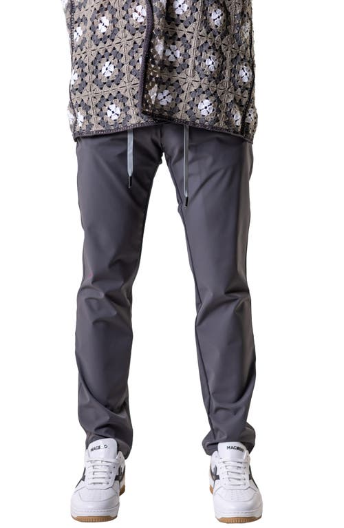 Maceoo Resistance Solid Grey Drawstring Pants In Gray