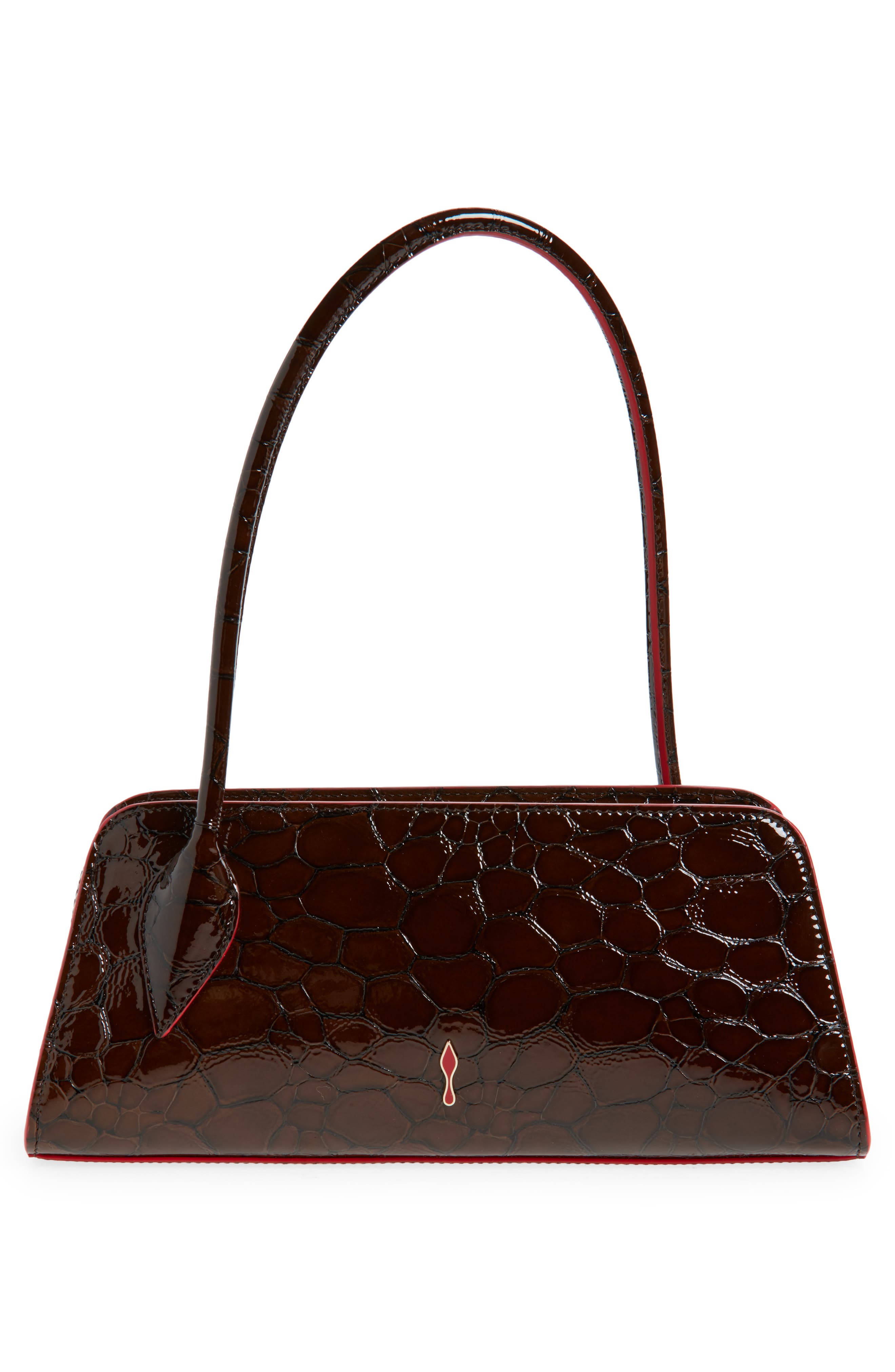 Christian Louboutin Eloïse Genuine Calf Hair Baguette Bag, Alternate, color, 