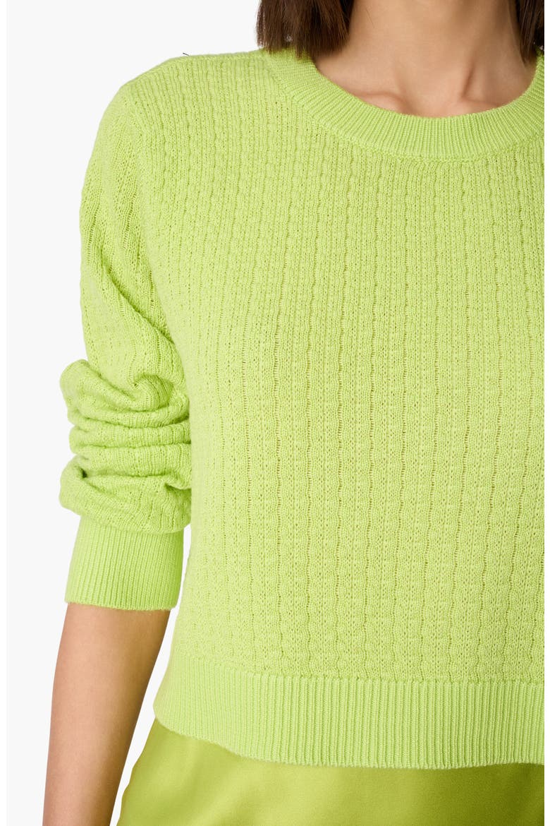 Lesley Crewneck Sweater, Alternate, color, KEY LIME