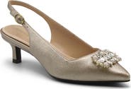 Adrienne Vittadini Savblanc Kitten Heel Slingback Pump