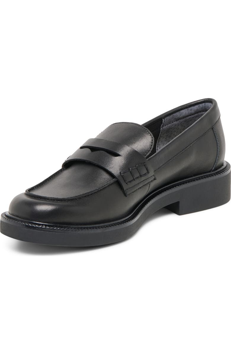 Dolce Vita Tiggy Penny Loafer, Alternate, color, Black Leather