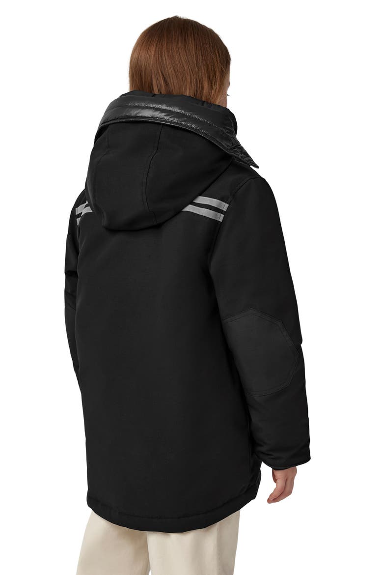 Kids' Logan Hooded 625 Fill Power Down Parka, Alternate, color, BLACK - NOIR