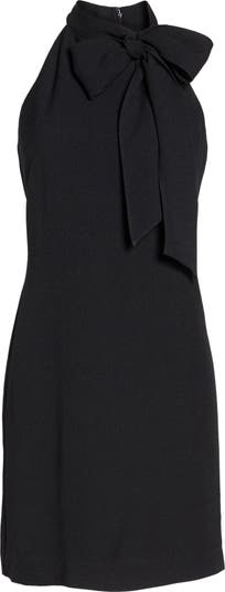 Tie Neck A-Line Dress