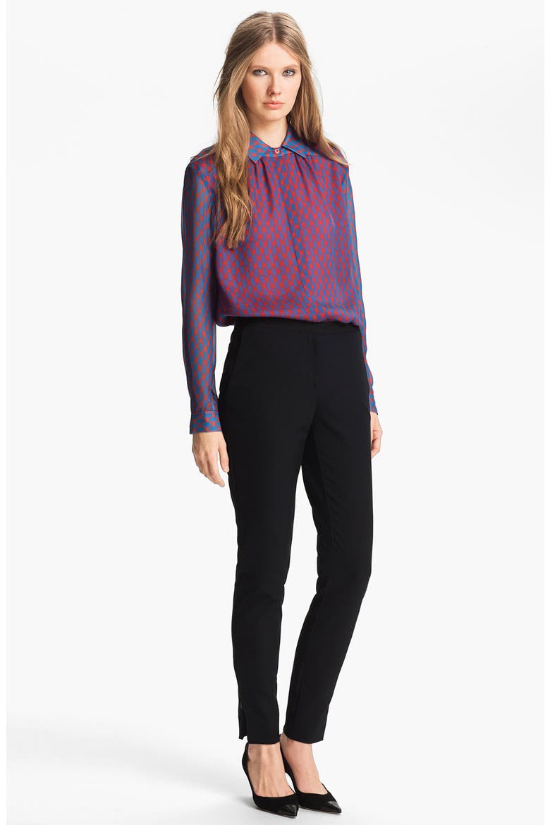Geometric Print Chiffon Blouse (Nordstrom Exclusive), Alternate, color, ABSTRACT GEO PRINT