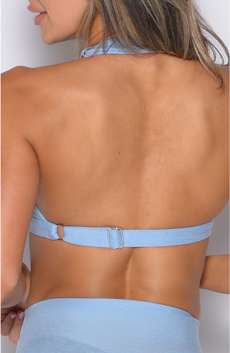 Bombshell Sportswear Iron Edge Bra, Alternate, color, Blue Mist